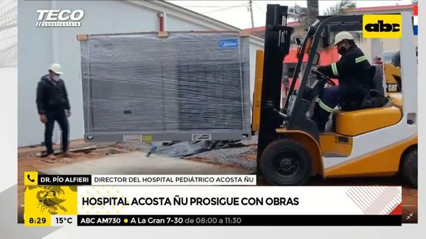 Avanzan obras de pabellón de contingencia en hospital Acosta Ñu - ABC Noticias - ABC Color