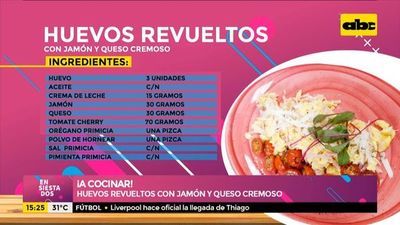 ¡Hoy cocinamos huevos revueltos con jamón y queso cremoso! - Ensiestados - ABC Color