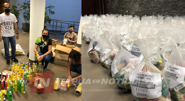 ESTUDIANTES DE LA UNAE ENTREGARÁN MÁS DE 300 KITS DE ALIMENTOS A FAMILIAS VULNERABLES.