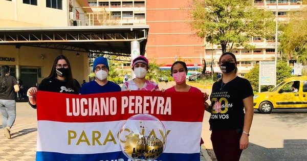 La Nación / Solidaria iniciativa del club de fans de Luciano Pereyra en Paraguay, donaron insumos a hospitales