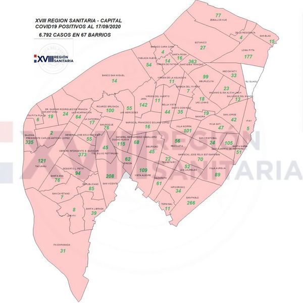 Barrio Obrero, Trinidad y Sajonia, los epicentros capitalinos de contagios de COVID-19 - Nacionales - ABC Color