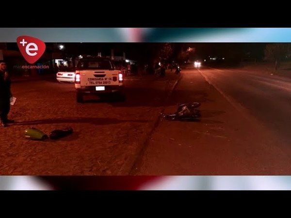 MENOR DE 15 AÑOS PROTAGONIZA ACCIDENTE CON SU MOTO