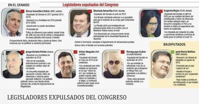 Senadores expulsados buscan volver a cargos a través de contubernios