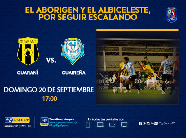 Guaraní y Guaireña, con el mismo objetivo de sumar