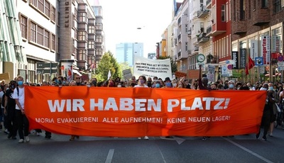 Protestas en Berlín para reclamar a la UE que abra sus puertas a la inmigración
