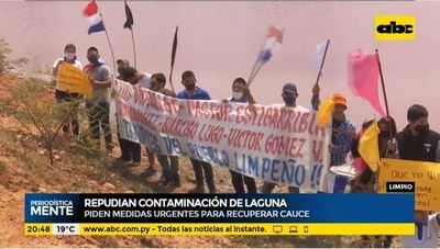 Limpeños repudian contaminación de la laguna Cerro - Periodísticamente - ABC Color