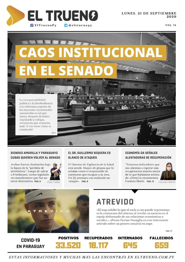 E-paper 18 de Septiembre 2020 - El Trueno