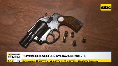 Hombre detenido por amenaza de muerte - ABC Noticias - ABC Color