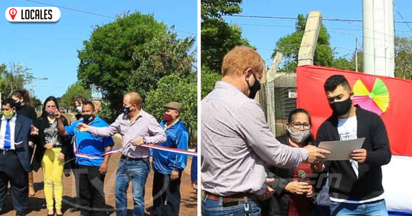 Inauguran obras viales en Cambyretá