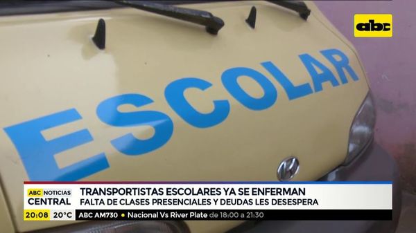 Falta de clases presenciales desespera a transportistas escolares - ABC Noticias - ABC Color