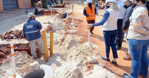 La Nación / Las obras de Essap en Fernando de la Mora avanzan en un 50%