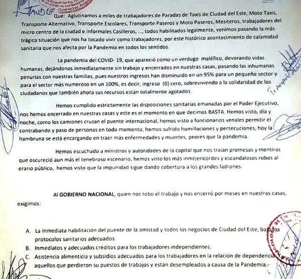Masivo respaldo a determinación del cierre total del puente de la Amistad – Diario TNPRESS