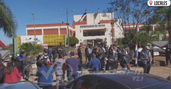 Comerciantes realizan sentata solicitando la reapertura del paso fronterizo