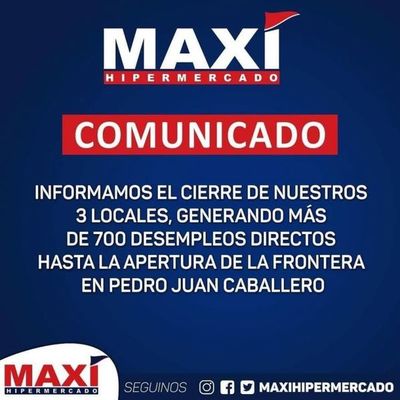 Dos comercios en Pedro Juan Caballero anuncian cierre y 1.000 personas quedarán sin empleo