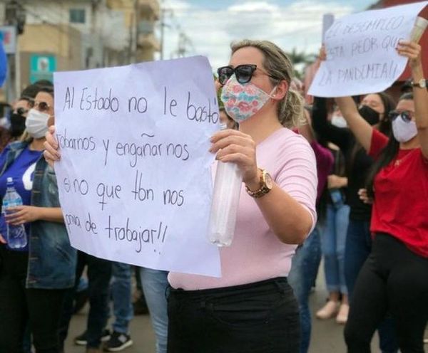 Comerciantes se manifestaron exigiendo la reapertura de la frontera