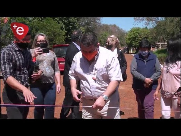 INAUGURAN TRAMOS DE EMPEDRADOS EN B° MBOI KA'E Y NVA. ESPERANZA