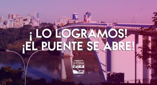 Autoridades del Alto Paraná celebran apertura del Puente de la Amistad - El Trueno