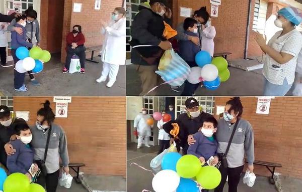 ¡Venció al Covid-19! Pequeño de 10 años recibió el alta médica