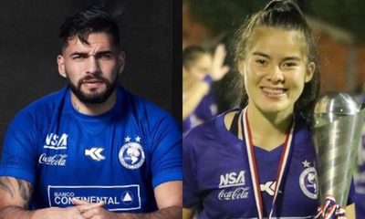 VIDEO. Mario Ricardo se quedó sin fútbol pero entrena con chicas peloteras