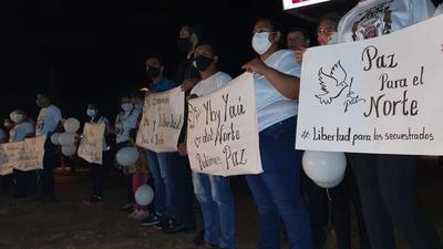 Realizan caravana por la paz y liberación de secuestrados en Yby Yaú