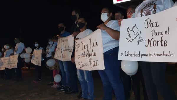 Realizan caravana por la paz y liberación de secuestrados en Yby Yaú - ADN Paraguayo