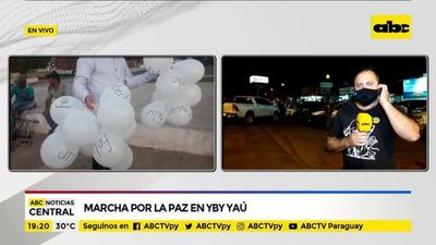 Ciudadanos realizan marcha por la paz en Yby Yaú - ABC Noticias - ABC Color