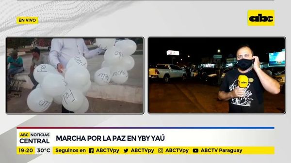 Ciudadanos realizan marcha por la paz en Yby Yaú - ABC Noticias - ABC Color