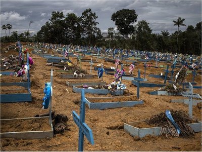 Brasil registra 836 muertes y 33.536 casos en las últimas 24 horas