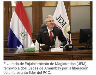 JEM remueve a jueces que liberaron a miembro del PCC
