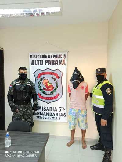 Atrapan a presunto motochorro luego de un intento de asalto