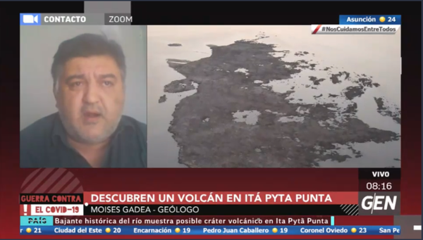 HOY / Moisés Gadea, geólogo, sobre el islote que fue parte de un volcán en Ita Pytã Punta