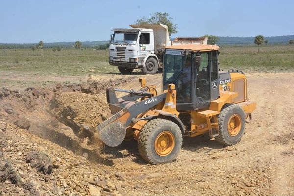 Realizan trabajos viales en Simón Bolívar - Noticiero Paraguay