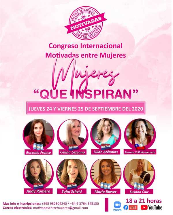 Organizan el Primer Congreso Internacional Motivadas entre Mujeres