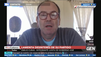 HOY / Emilio Cubas, integrante de la Junta de Gobierno, lamenta desinterés de su Partido