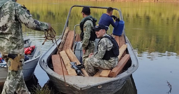 La Nación / Incautan maderas nativas a orillas del río Paraná en Puerto Irala