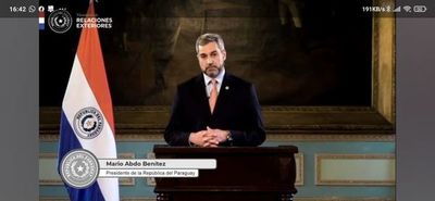 Abdo niega “violaciones” a DD.HH. en Paraguay y recrimina la situación en Venezuela - Nacionales - ABC Color
