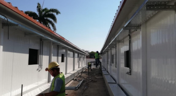 HOY / Hospital de contingencia de Lambaré, casi listo para operar