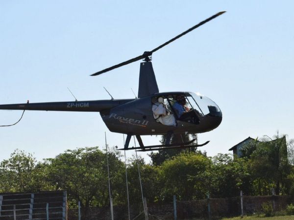 En procesión aérea en Guairá oran por el fin del Covid-19