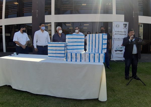 #Ahora GOBERNACIÓN ENTREGA 5 MIL TAPABOCAS AL MUNICIPIO             