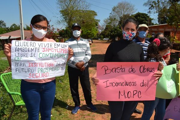 Denuncian mala calidad de la obra de alcantarillado - Nacionales - ABC Color