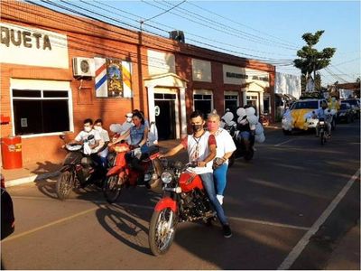 Con una caravana con la Virgen de la Merced piden libertad de secuestrados