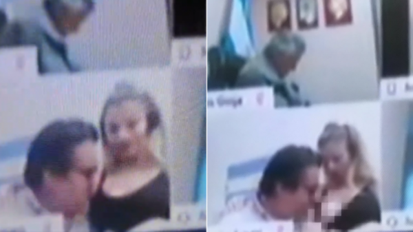 HOY / Escándalo en Argentina: diputado es pillado en pleno acto erótico durante una sesión virtual