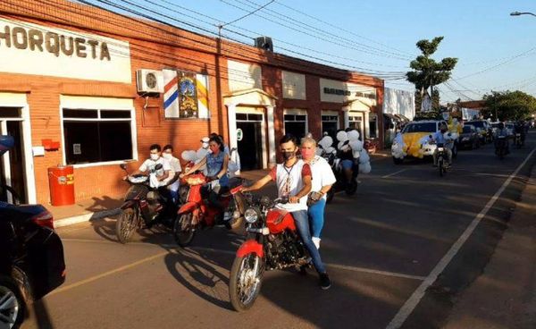 Con una caravana con la Virgen de la Merced piden libertad de secuestrados