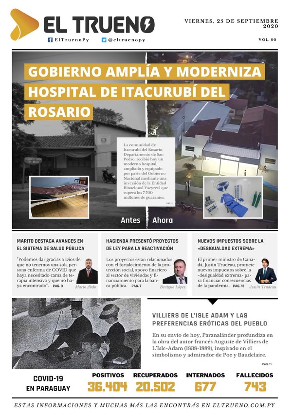 E-paper 24 de Septiembre 2020 - El Trueno