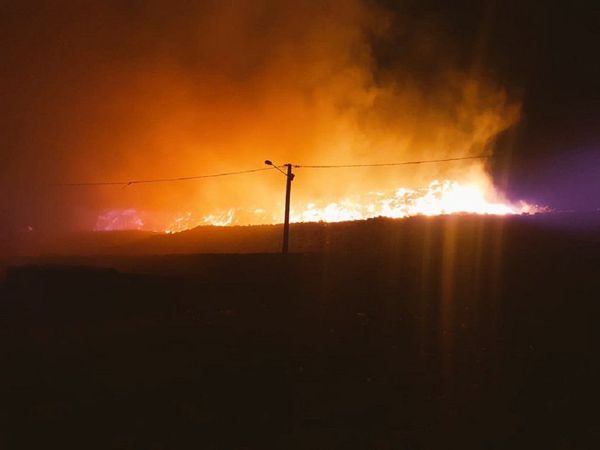 Nuevo incendio devora parte del vertedero Cateura