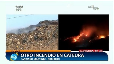 Sofocan incendio en Cateura, tras siete horas de trabajo