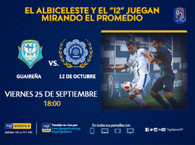 Guaireña y 12 de Octubre abren la penúltima