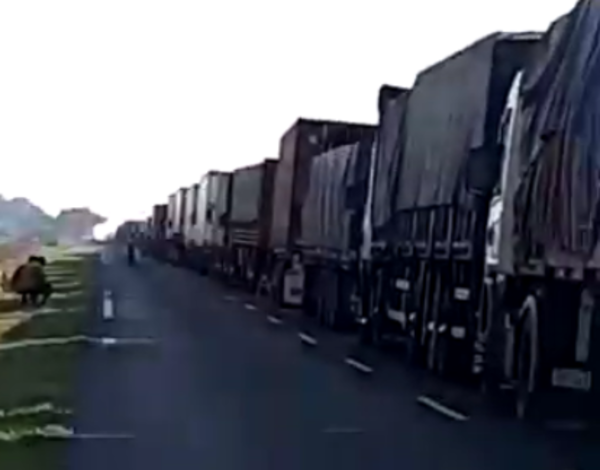 Crónica / (VIDEO) Camioneros varados ashá: "Nos tienen como animales"