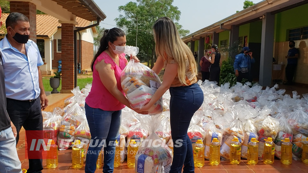 MUNICIPALIDAD DE SAN JUAN DEL PNÁ. ENTREGA VÍVERES DEL ALMUERZO ESCOLAR
