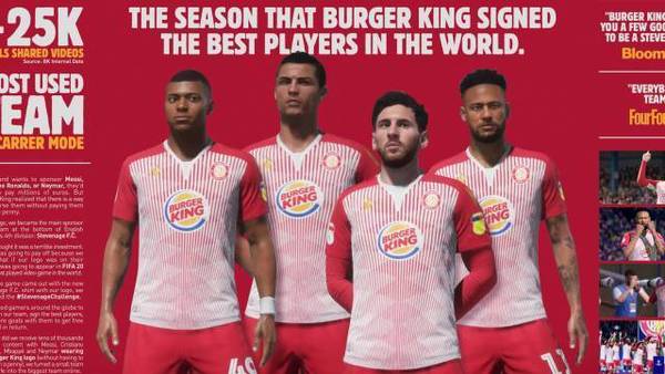FIFA 2020: La estrategia de Burger King para que las estrellas lucieran su marca sin pagarle a EA Sports